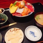 Sushi Honjin - お盆が大きいんです