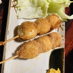 焼鳥の忠兵衛 - うずらフライ