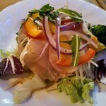 カルパッチョ - 生ハムとサラダ盛り合わせ