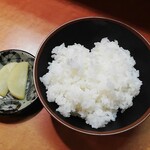 Daiichi Asahi Tokusei Ramen - 肉入セット(1150円)　ライス