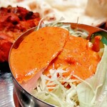 インドダイニングカフェ マター - ホリデイランチセットのサラダ