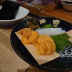 越中屋  - 上が苫小牧産。下が根室産。