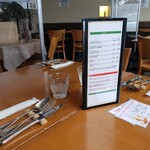 TRATTORIA La Wasabi - 店内。コロナ対策もしっかりと❗