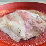 レヴォ - 【月ノ輪熊（冬）】
      ★ 熊肉+白葱+水菜、雉スープ煮込み