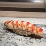 菊鮨 - ◆車海老・・いつもに比べると少し小ぶりのような、ただ噛むと甘いですよ。