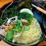喜○味や - あおさのりしじみラーメン