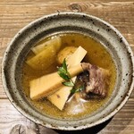 渋谷 三心 - 煮物、竹の子と角煮
