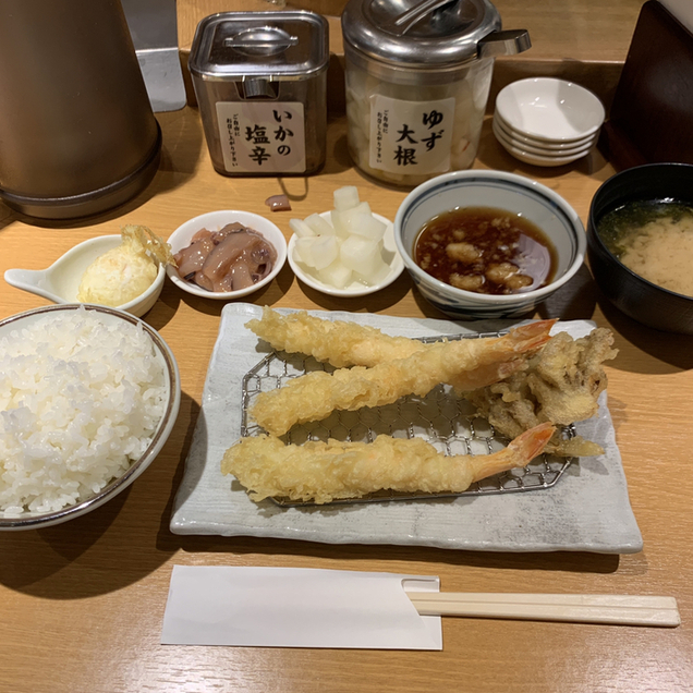 天ぷら定食まきの イオンモール大阪ドームシティ 海老天定食 玉子天付き By かんみ 天ぷら定食まきの イオンモール大阪ドームシティ ドーム前 天ぷら 食べログ