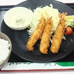 辛酉会食堂 - 海老フライ定食７９０円