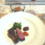 La Brianza - 阿蘇の草原牛あか牛炭火焼きがいただけた幸せありがとうございます。いつもの熟成牛とは異なる味わいやさしいような印象のお味おいしかったです(^ー^)