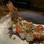 MILLE FIORI - 赤海老のカルパッチョ（￥1200）