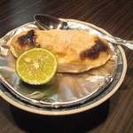 松もと - 河豚り白子焼。