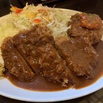 とんかつ ひろ喜 - ヒレとんかつ&クリームコロッケ定食（￥1250）