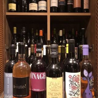 We offer a variety of wines from around the world, mainly Italian wines.