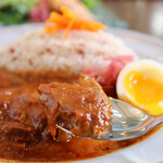 Cafe salon de omas - 大豆ミートのヴィーガンカレー(1,200円)
                      