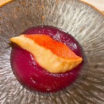 スシコーヒー - 金目鯛の遊庵焼き紅芯大根のすりおろし