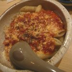 蕎麦バーかつのや - モッツアレラトマトソースのペンネ