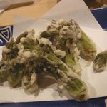 蕎麦バーかつのや - たらの芽の天ぷら