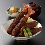 Ebidote Shokudou - 海老かつソース丼定食.