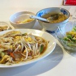 台湾料理故宮 - 19回目9/5焼きモチモチ麺（台湾焼きうどん）