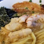 塩そば専門店 桑ばら - 渡蟹と甘エビの豚骨つけそば