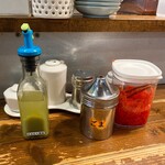 くるめラーメン ぼたもち - 卓上