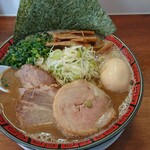 麺屋 あら関 - 濃厚煮干し全部のせ 麺大盛