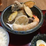 Sengyo Komeko Tempura Anone - 米粉の天ぷら定食