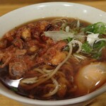 一〇そば - ゲソと紅ショウガとネギ