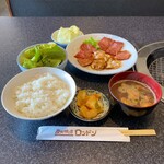 Sumibiyaki No Mise Rondon - 彩り３種盛焼肉ランチ
