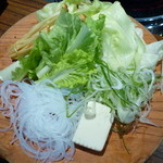 Inaho - 武州豚しゃぶランチ(1,050円)～野菜