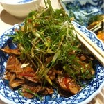 御田町 桃の木 - 砂肝炒め。