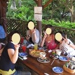 Kajinhou - ハイチーズ♪外のテラス席はこんな感じ！６人の旅！