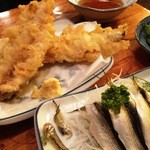 丸京鮮魚料理店 - ふわふわアナゴ天