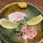 鳥茂 - ピンク色のこぶくろ！！美味い！