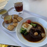 IKEA レストラン＆カフェ - 牛ほほ肉のシチュー赤ワイン煮こみ＆フィッシュナゲット＆ガーリックトースト＆コーンスープ