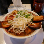 らーめん・つけ麺　よろしく - 魚介とんこつ醤油ラーメン+贅沢トッピング