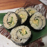 九つ井 - 蕎麦寿司・味が付いているのでこまままで。