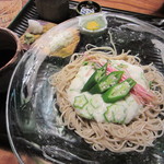 九つ井 - とろろオクラ蕎麦\1200・こちらも良いコシ！