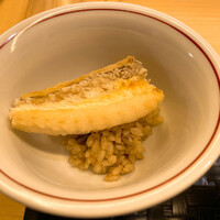 鮨よしかわ 恵比寿 - 甘鯛の松笠揚げ