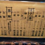 うなぎ料理 丑松 - うなぎメニュー