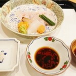 馬車道 大かわ - 河豚、鮃、ミル貝、ウニ、アオリイカ