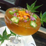 辻政 - 鱧出汁のジュレに雲丹