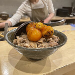 焼鳥 谷口 - そぼろ丼キンカン乗せ