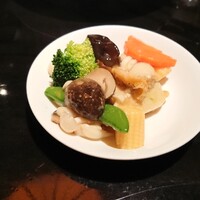 廣東料理 民生 ヒルトンプラザウエスト店 - 帆立と野菜のあっさり炒め