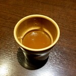 炭火酒蔵 炎 - 無料の生つくねスープ