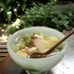 手ぬぐいカフェ 一花屋 - 杏仁豆腐