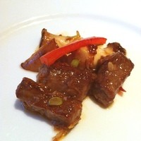 故宮 - （福寿）黒毛和牛の炒めXOソース
