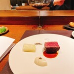 アカ - 牛ヒレ　蕪のソース　深谷ねぎ