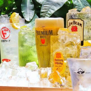 種類豊富な自慢の飲み放題が◎